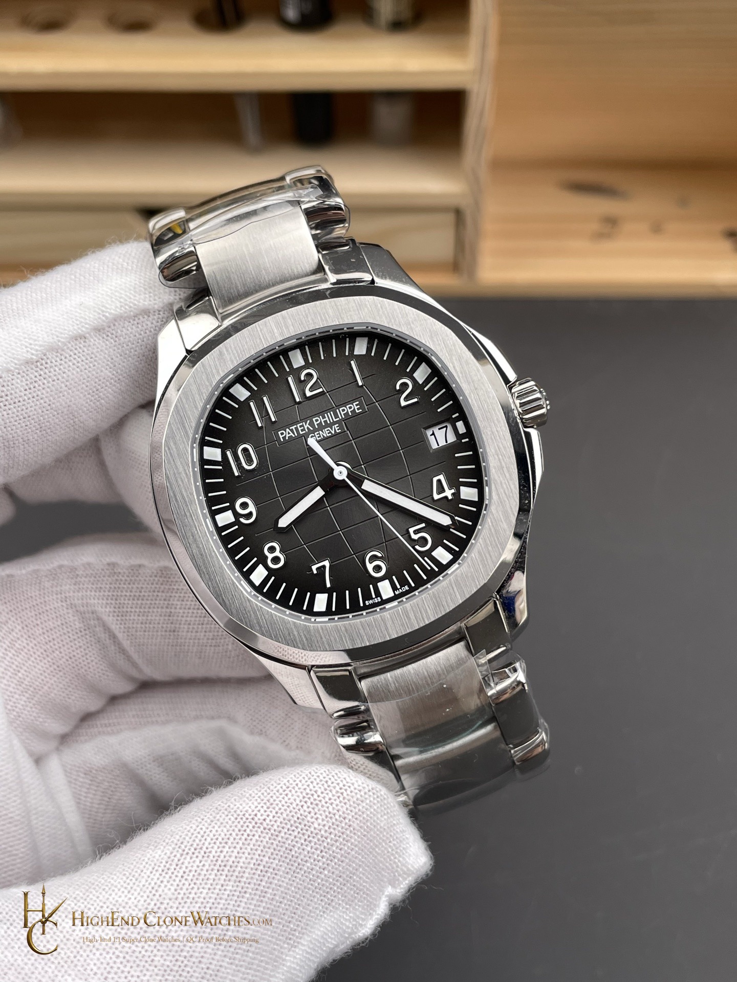 Patek Philippe Aquanaut 5167/1A-001 Black Dial 40mm product view super clone watch