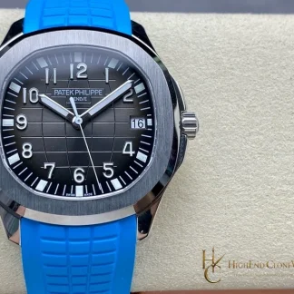 Patek Philippe Aquanaut 5167 Black Dial Blue Strap 40mm product view super clone watch
