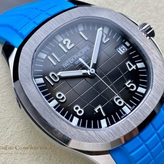 Patek Philippe Aquanaut 5167 Black Dial Blue Strap 40mm product view super clone watch