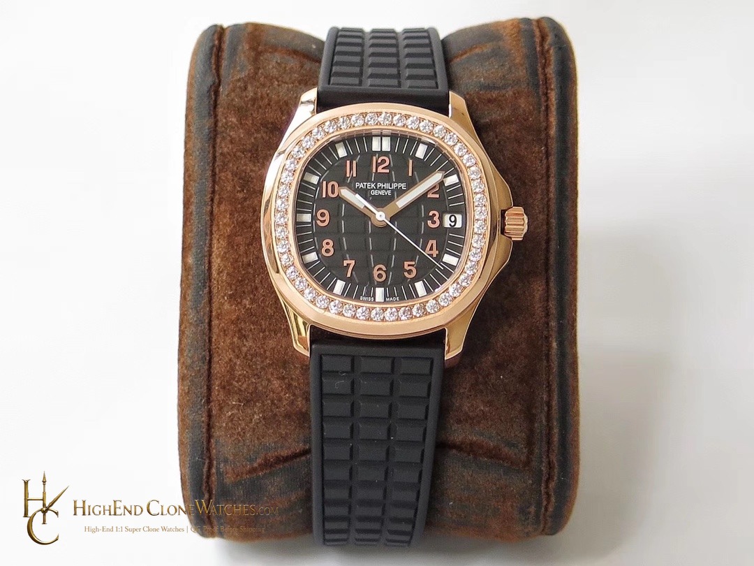 Patek Philippe Aquanaut Luce 5068R-001 Rose Gold Diamond product view super clone watch