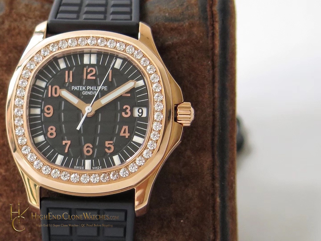 Patek Philippe Aquanaut Luce 5068R-001 Rose Gold Diamond product view super clone watch