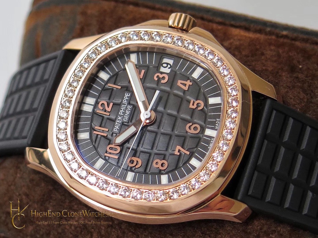 Patek Philippe Aquanaut Luce 5068R-001 Rose Gold Diamond product view super clone watch