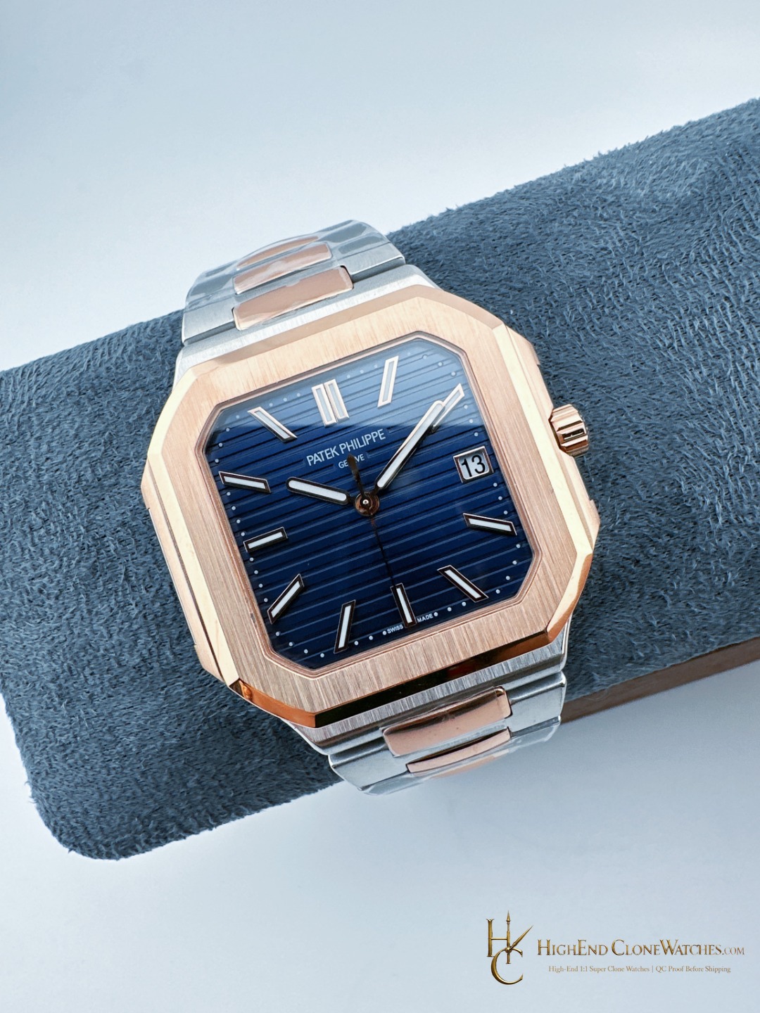 Patek Philippe Cubitus Gold 5821/1AR-001 Blue Dial product view super clone watch