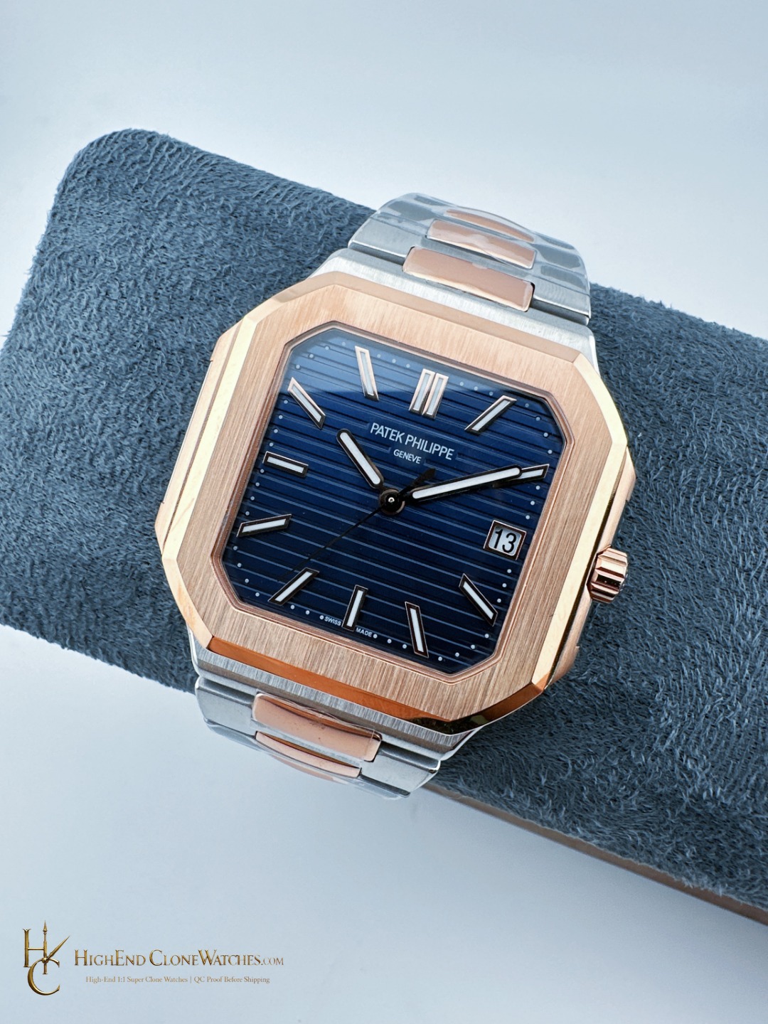 Patek Philippe Cubitus Gold 5821/1AR-001 Blue Dial product view super clone watch