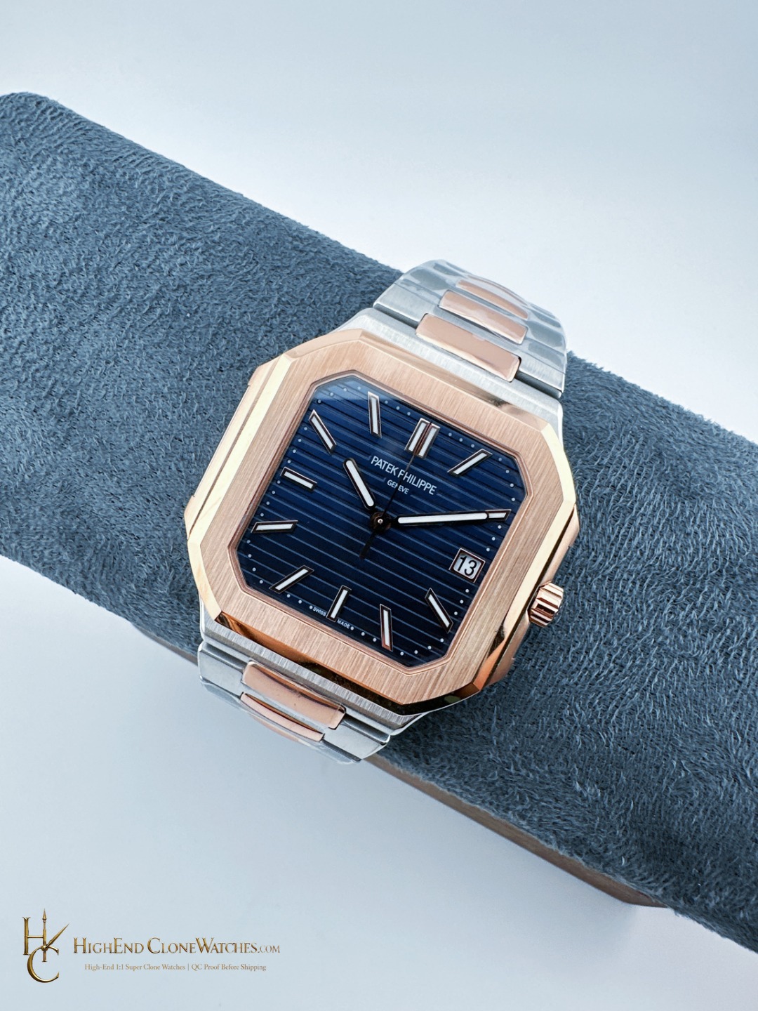Patek Philippe Cubitus Gold 5821/1AR-001 Blue Dial product view super clone watch