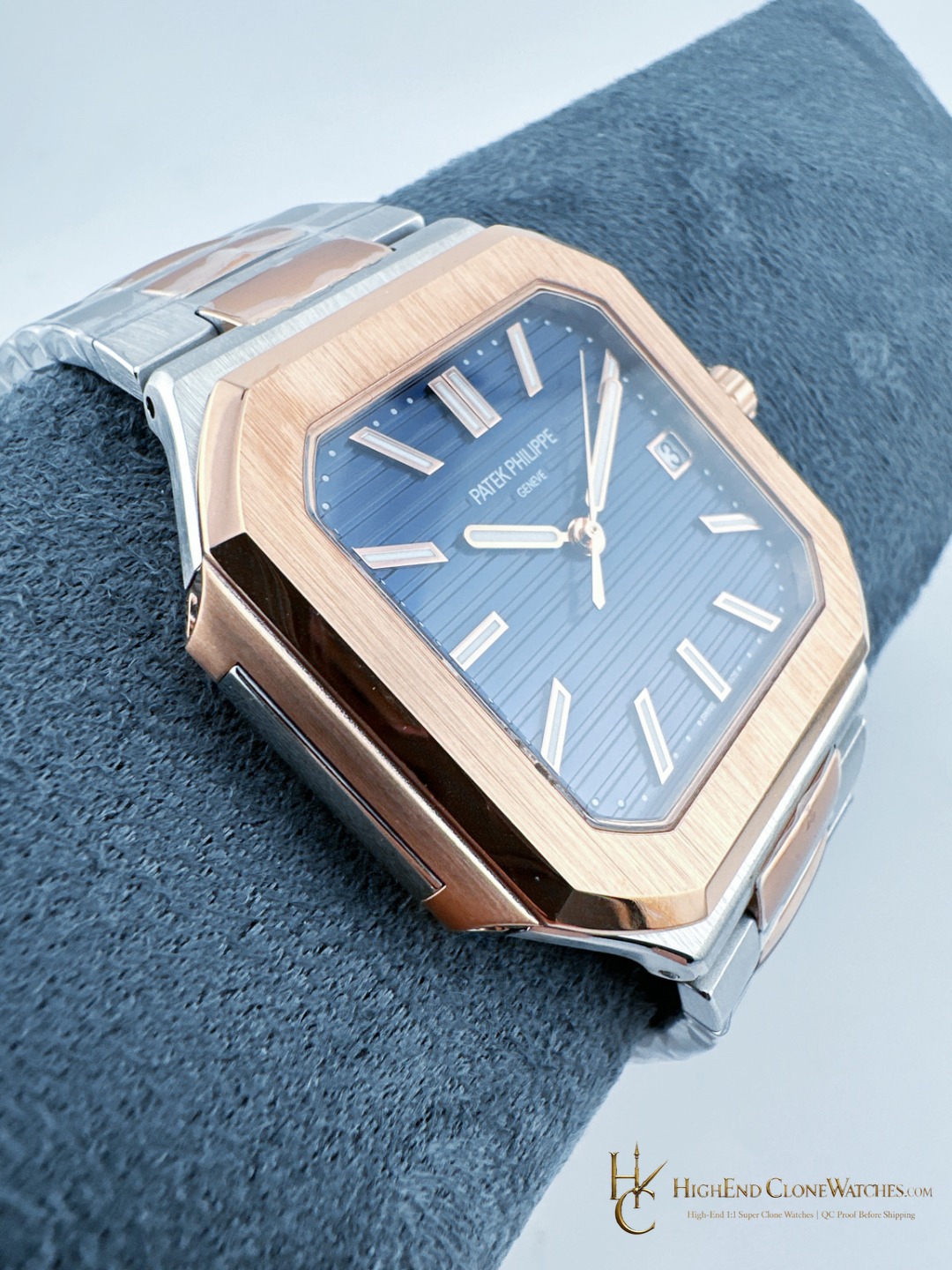 Patek Philippe Cubitus Gold 5821/1AR-001 Blue Dial product view super clone watch