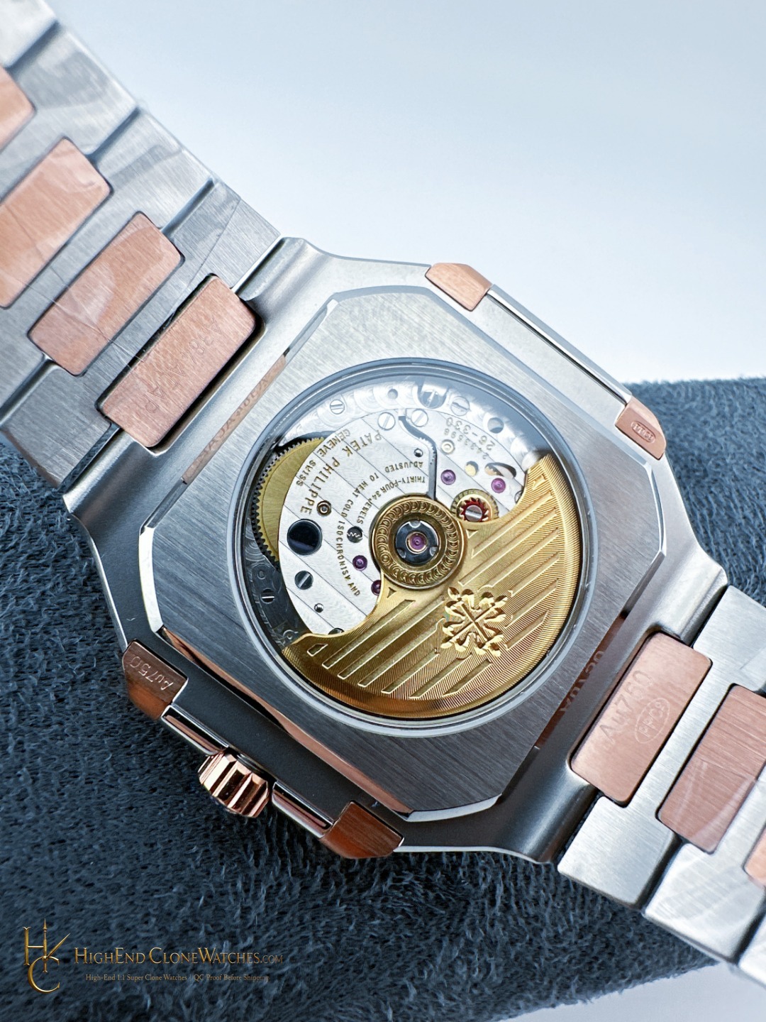 Patek Philippe Cubitus Gold 5821/1AR-001 Blue Dial product view super clone watch