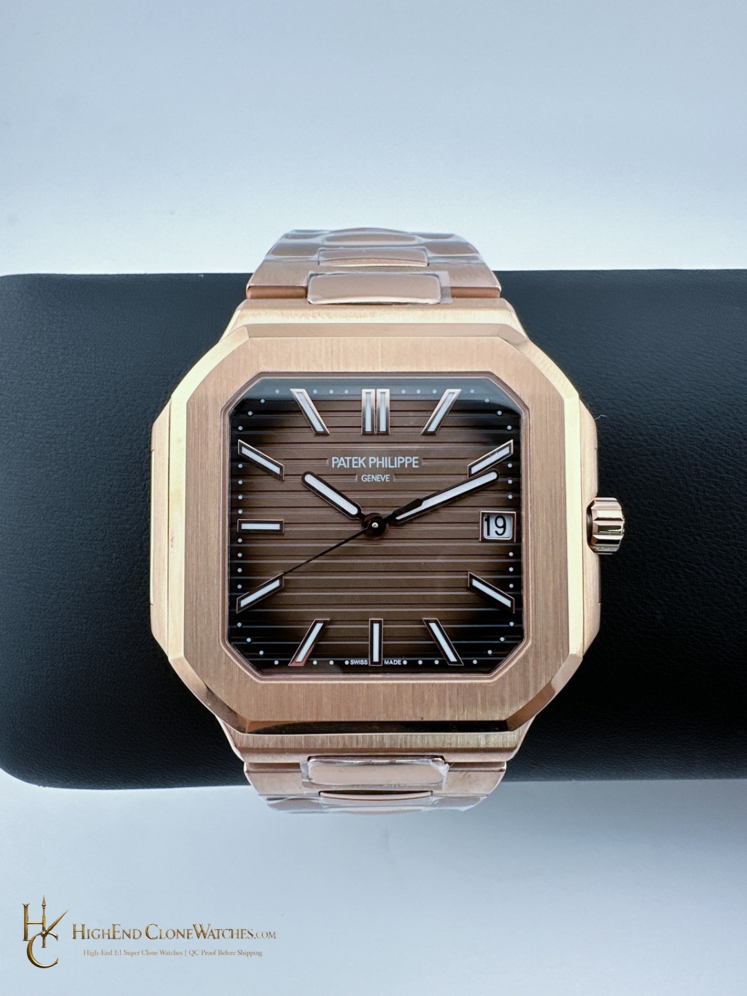 Patek Philippe Cubitus Rose Gold 7128/1R-001 Brown Dial product view super clone watch