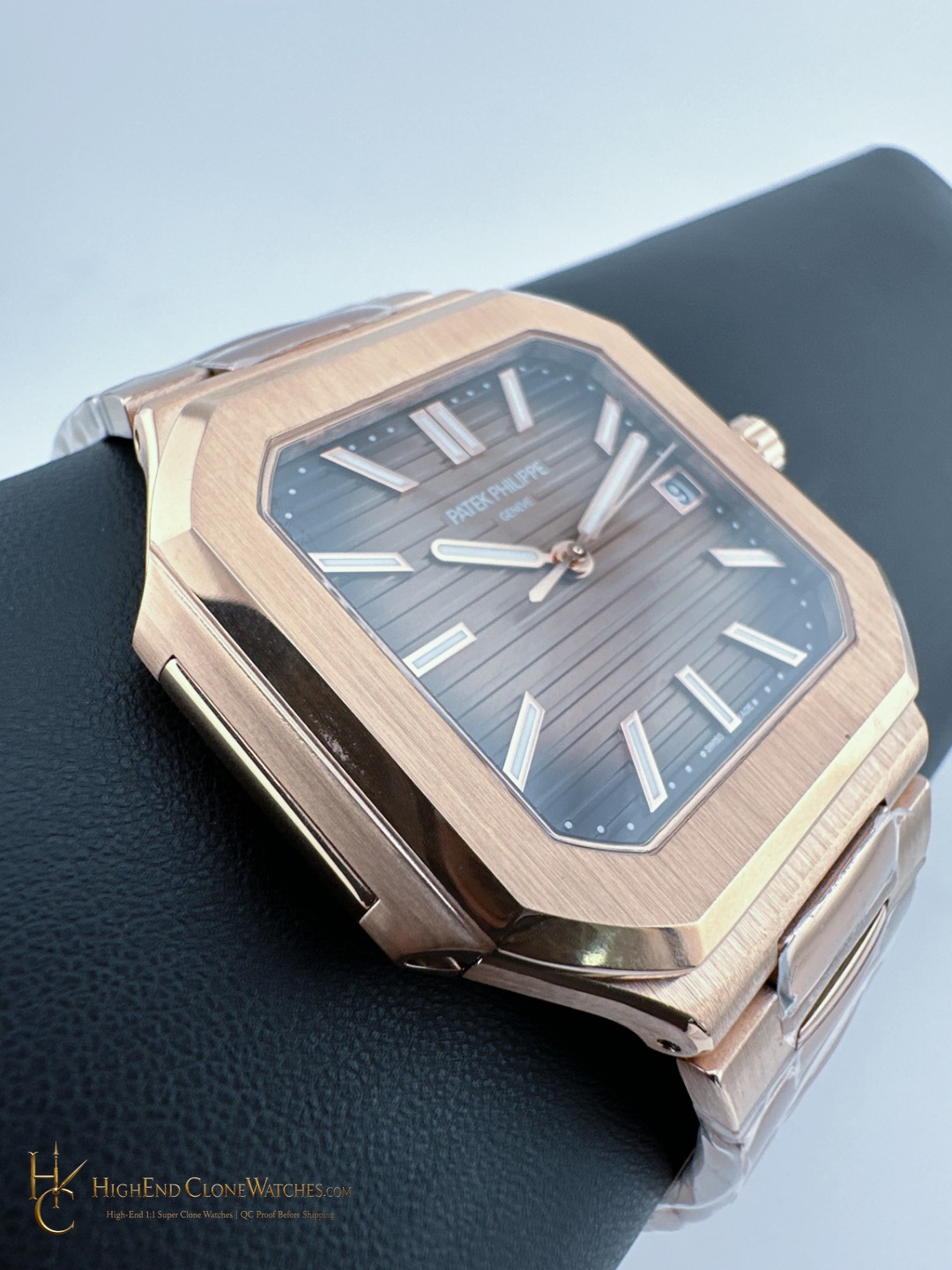 Patek Philippe Cubitus Rose Gold 7128/1R-001 Brown Dial product view super clone watch