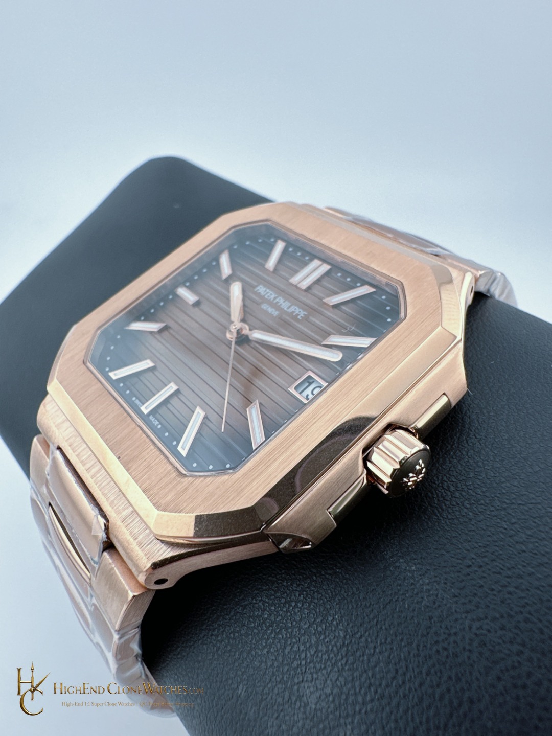 Patek Philippe Cubitus Rose Gold 7128/1R-001 Brown Dial product view super clone watch