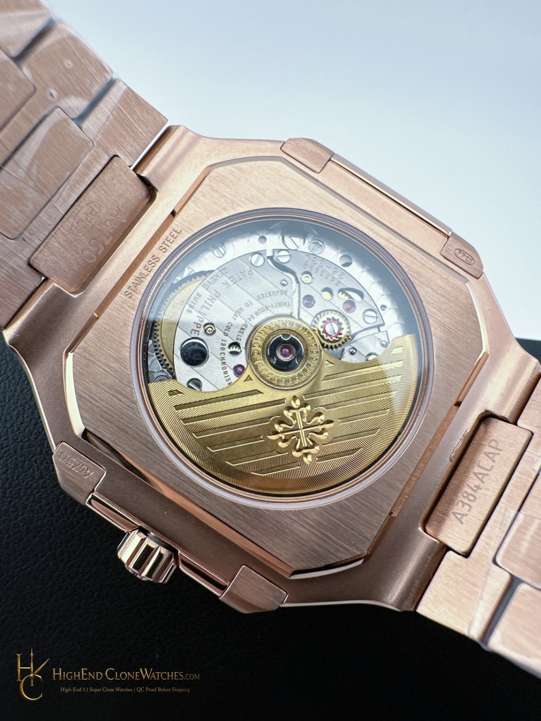 Patek Philippe Cubitus Rose Gold 7128/1R-001 Brown Dial product view super clone watch