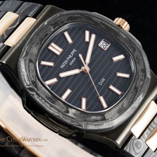 Patek Philippe DiW Nautilus 5711/1A "ROSE GOLD BLACK GRAIL" product view super clone watch
