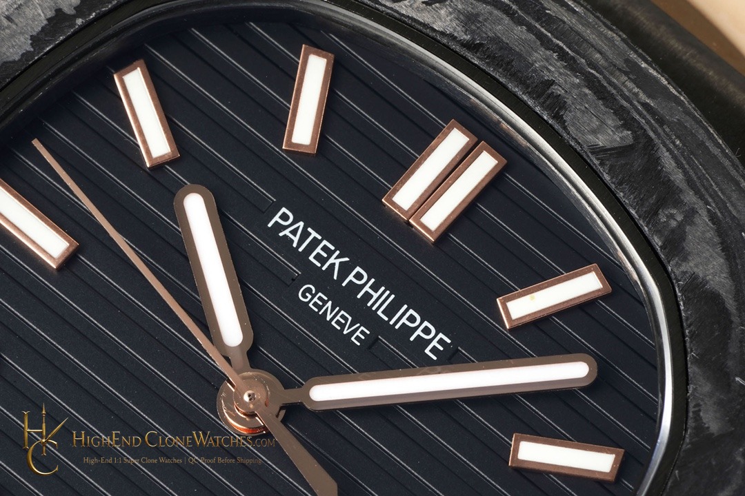 Patek Philippe DiW Nautilus 5711/1A "ROSE GOLD BLACK GRAIL" product view super clone watch