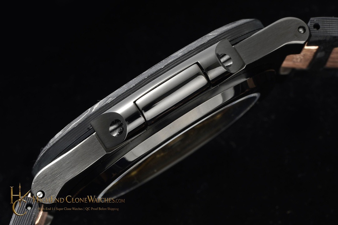 Patek Philippe DiW Nautilus 5711/1A "ROSE GOLD BLACK GRAIL" product view super clone watch