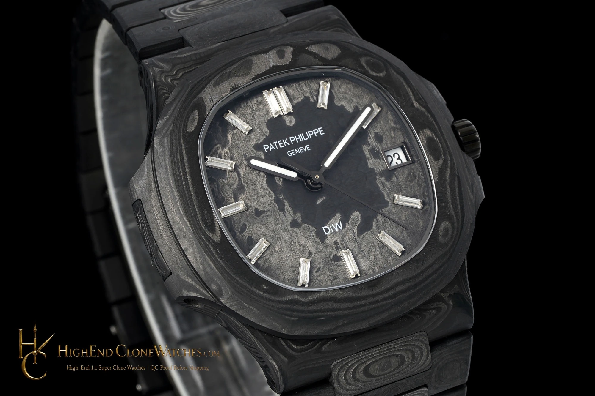 Patek Philippe DiW Nautilus dial and marker detail super clone watch