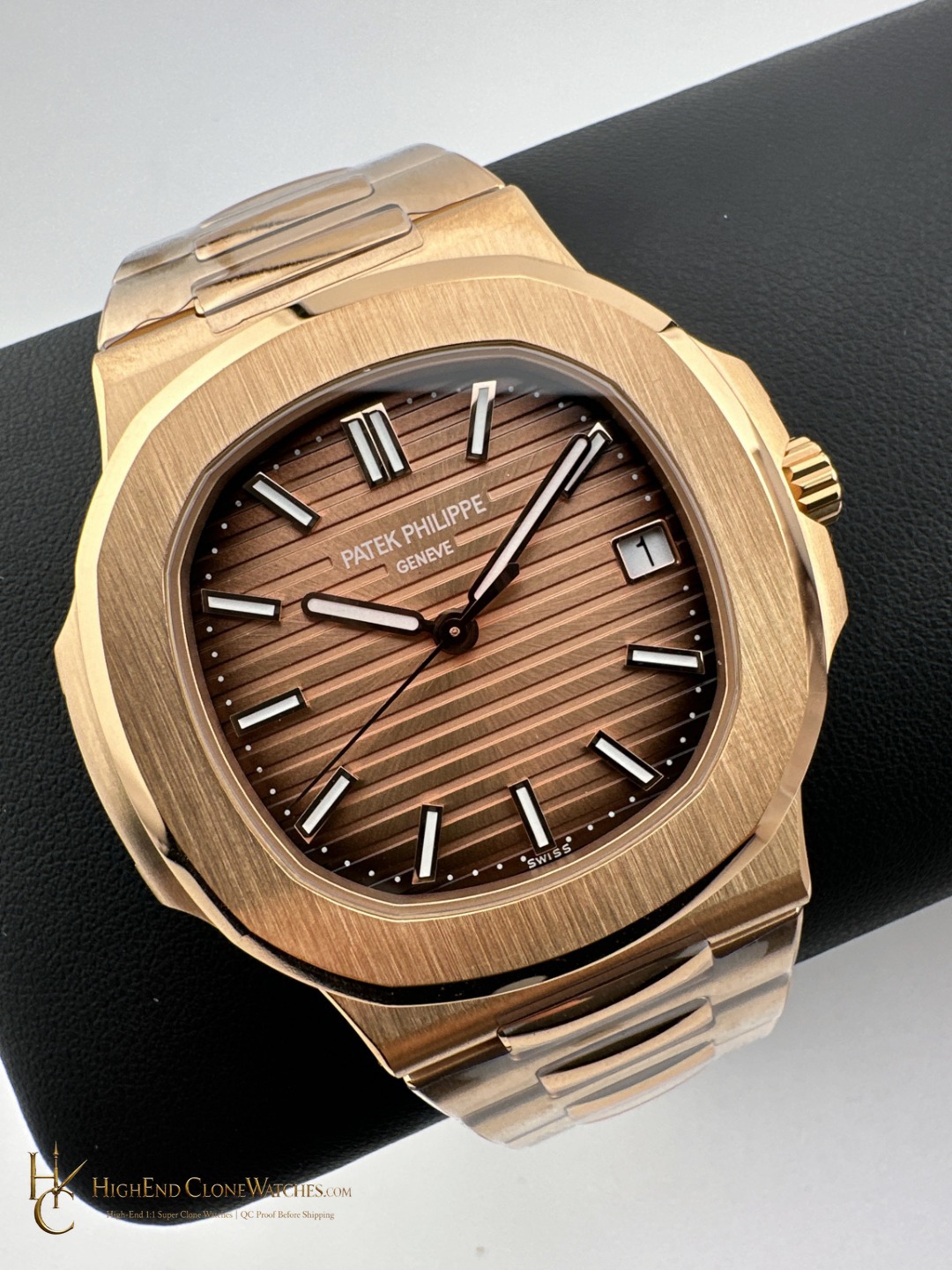 Patek Philippe Nautilus 5711 Brown Dial 18K Rose Gold product view super clone watch
