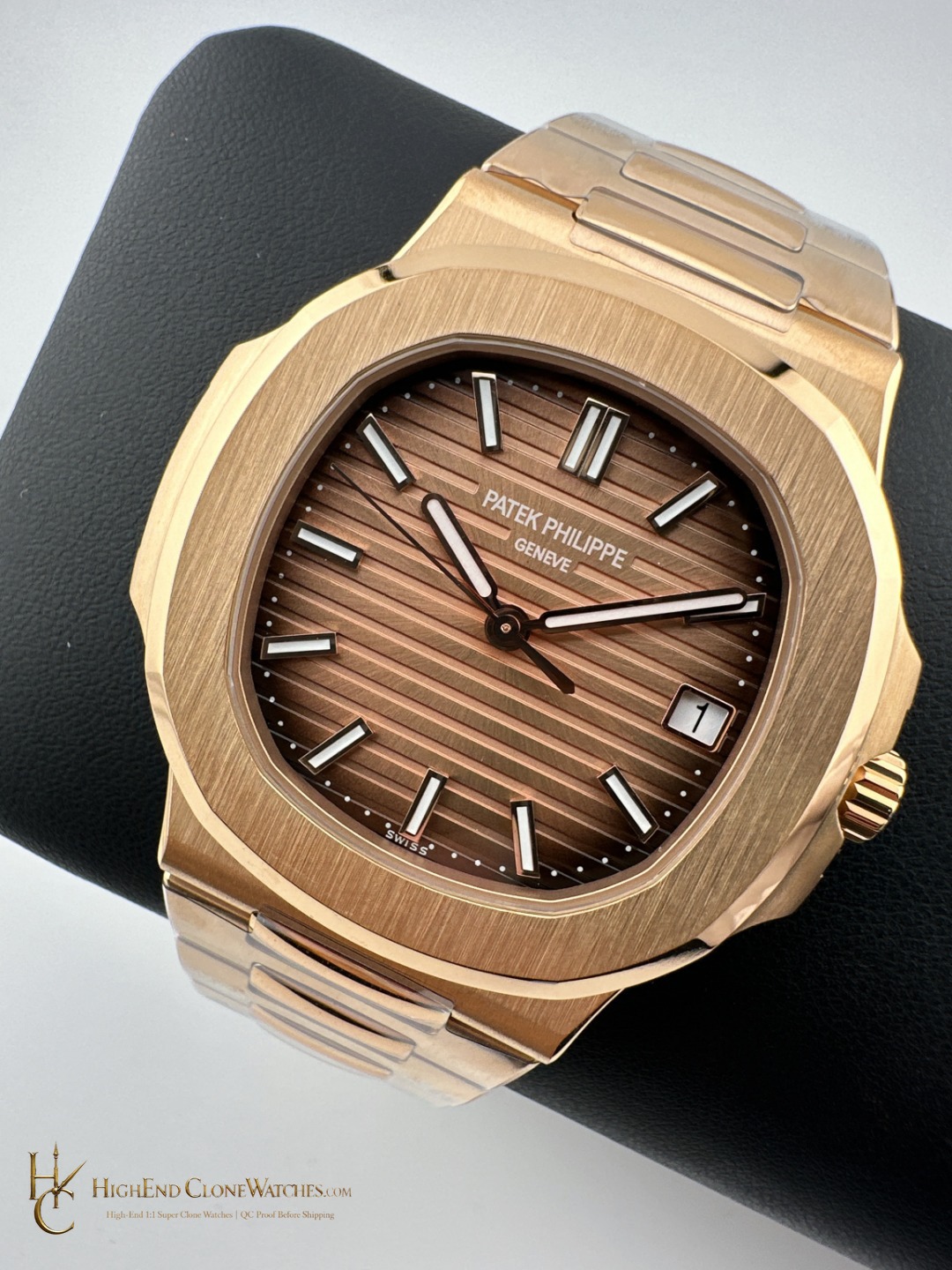 Patek Philippe Nautilus 5711 Brown Dial 18K Rose Gold product view super clone watch