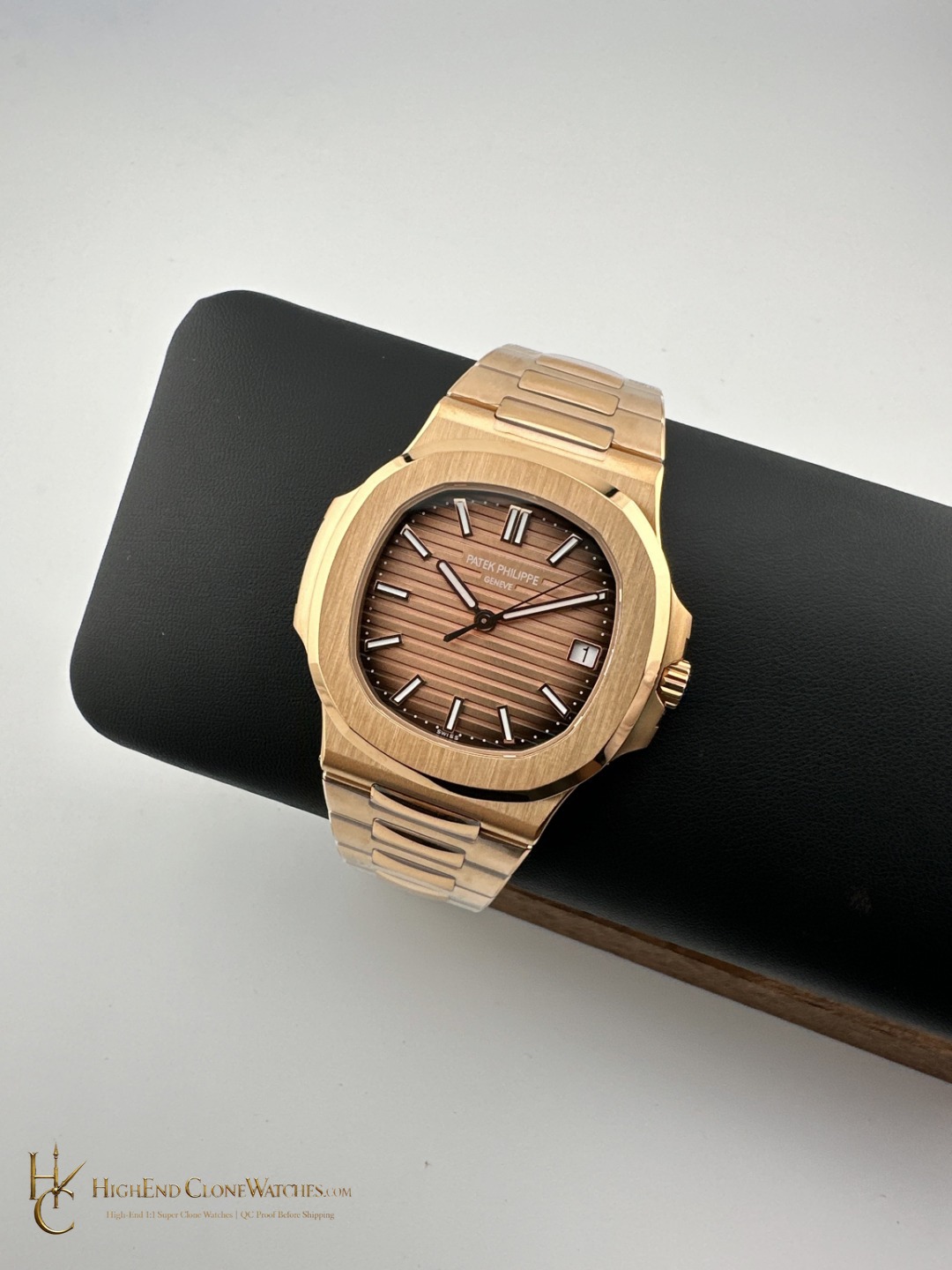 Patek Philippe Nautilus 5711 Brown Dial 18K Rose Gold product view super clone watch