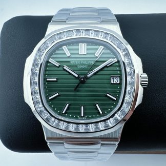 Patek Philippe Nautilus 5711 Green Dial Diamond Bezel product view super clone watch