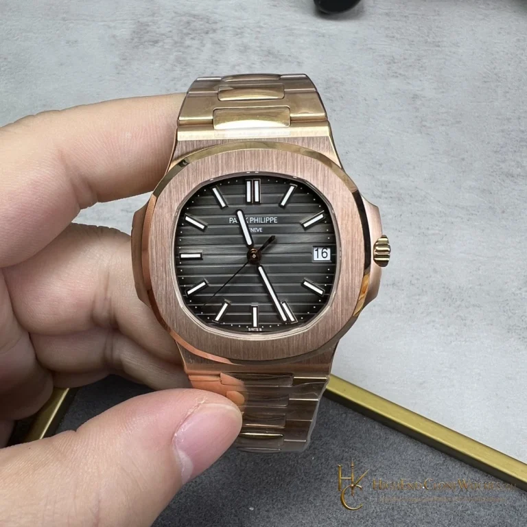 Patek Philippe Nautilus 5711 Grey Dial 18K Rose Gold product view super clone watch