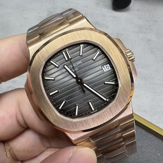 Patek Philippe Nautilus 5711 Grey Dial 18K Rose Gold product view super clone watch