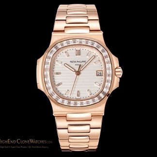 Patek Philippe Nautilus 5711 Rose Gold Diamond Ladies Watch product view super clone watch