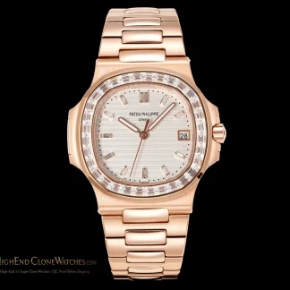 Patek Philippe Nautilus 5711 Rose Gold Diamond Ladies Watch product view super clone watch