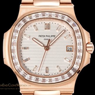 Patek Philippe Nautilus 5711 Rose Gold Diamond Ladies Watch product view super clone watch