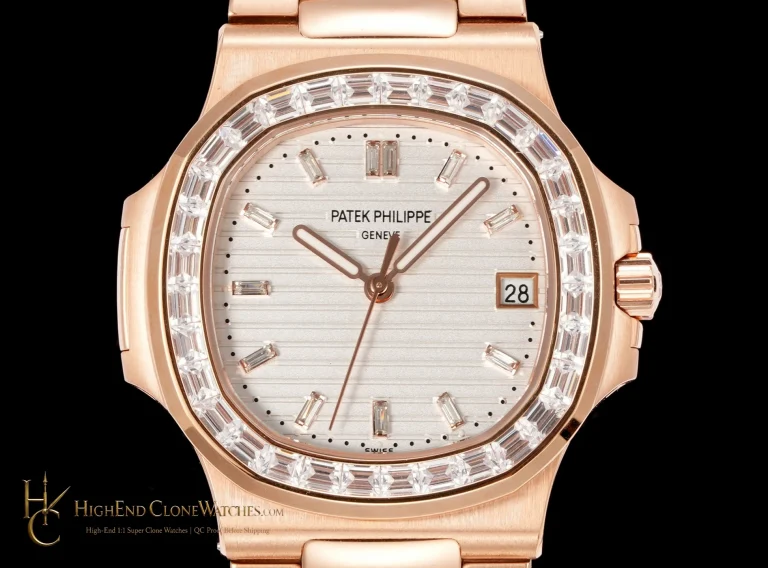 Patek Philippe Nautilus 5711 Rose Gold Diamond Ladies Watch product view super clone watch