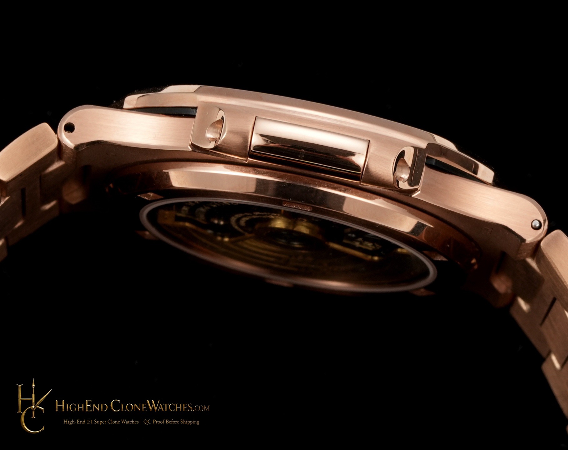 Patek Philippe Nautilus 5711 Rose Gold Diamond Ladies Watch product view super clone watch