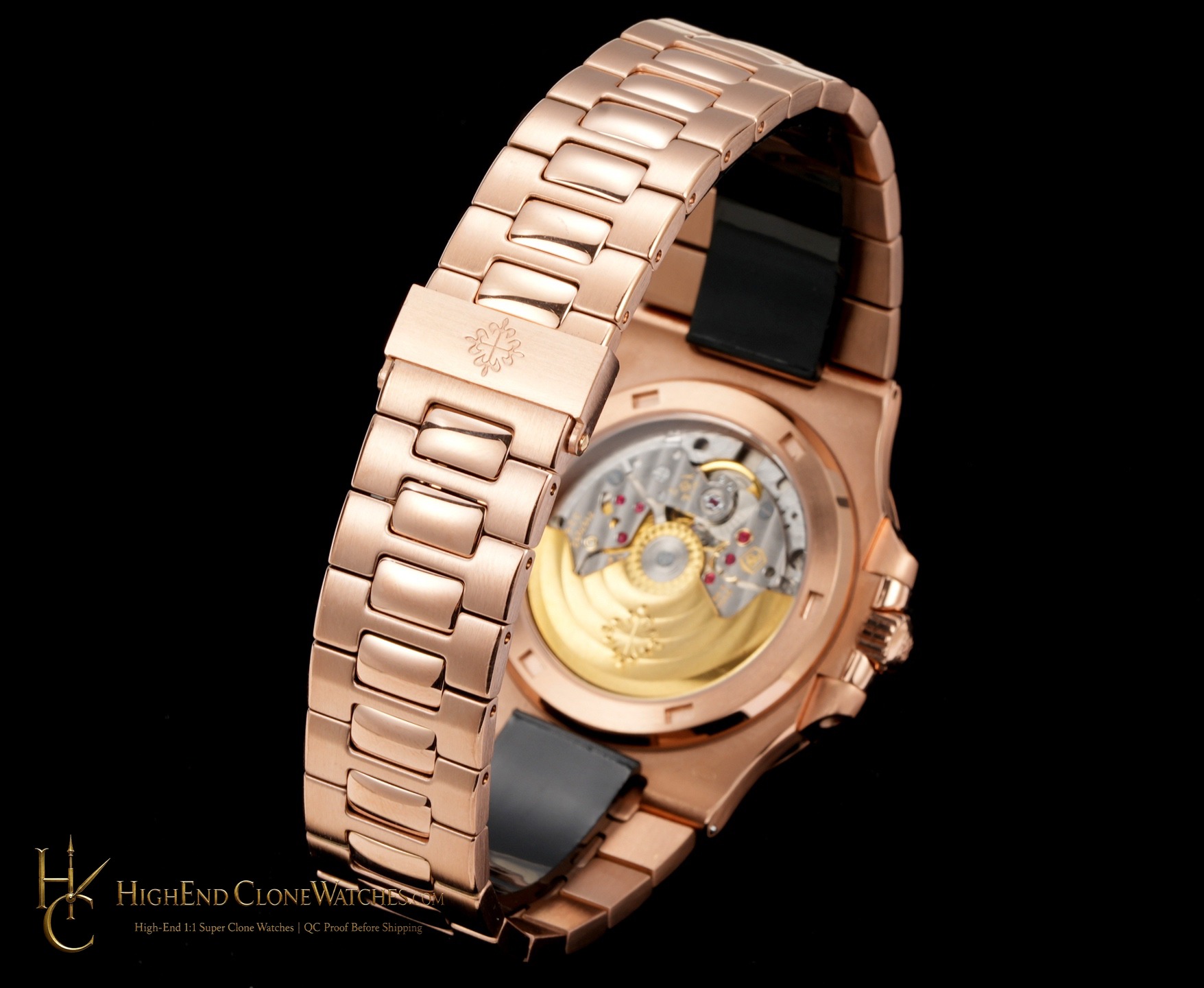 Patek Philippe Nautilus 5711 Rose Gold Diamond Ladies Watch product view super clone watch
