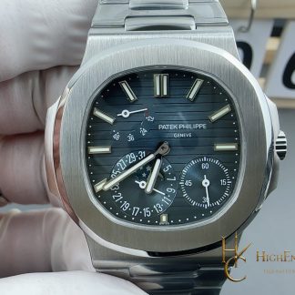 Patek Philippe Nautilus 5712 Blue Dial Black Leather Strap product view super clone watch