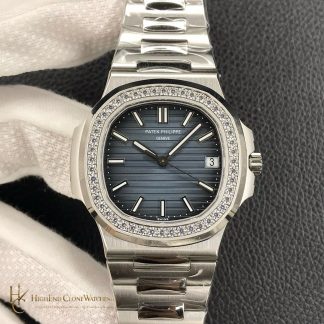 Patek Philippe Nautilus 5713 Blue Dial Diamond product view super clone watch