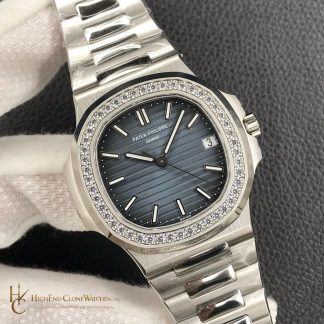 Patek Philippe Nautilus 5713 Blue Dial Diamond product view super clone watch