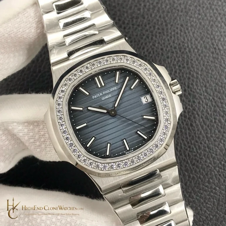 Patek Philippe Nautilus 5713 Blue Dial Diamond product view super clone watch