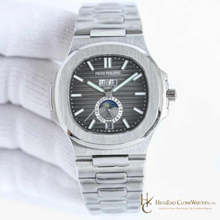 Patek Philippe Nautilus 5726 Annual Calendar Grey Dial product view super clone watch