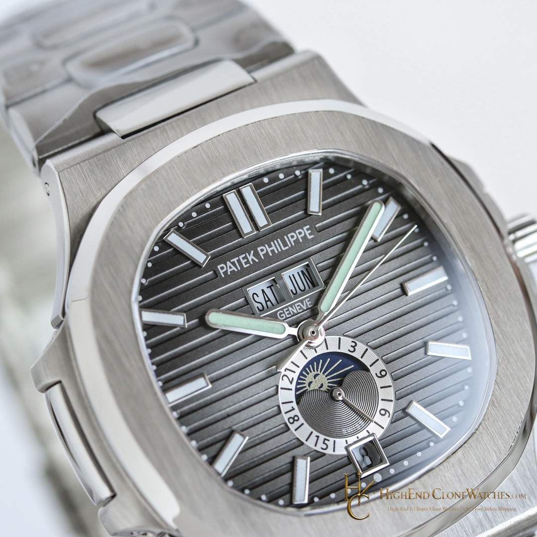 Patek Philippe Nautilus 5726 Annual Calendar Grey Dial product view super clone watch