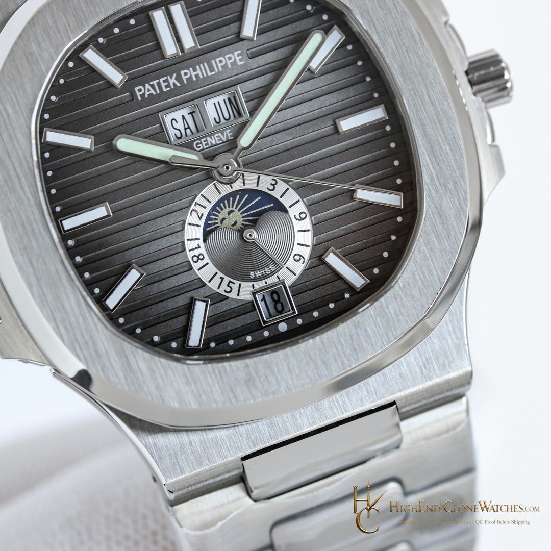 Patek Philippe Nautilus 5726 Annual Calendar Grey Dial product view super clone watch