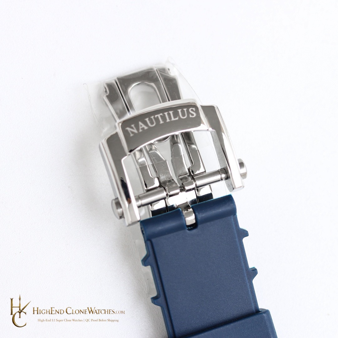 Patek Philippe Nautilus 5726 Blue Dial Blue Rubber Strap product view super clone watch
