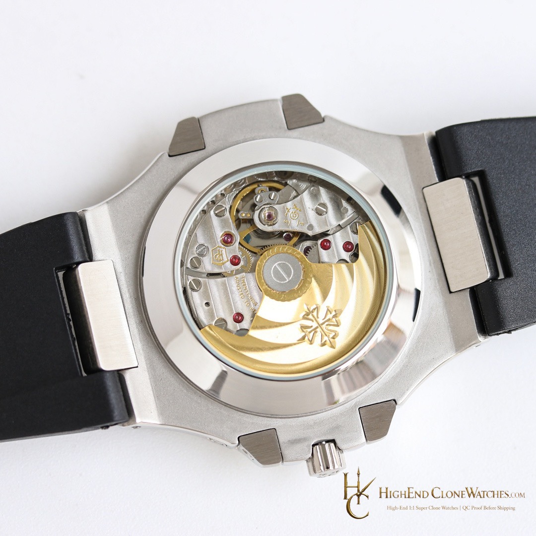 Patek Philippe Nautilus 5726 Grey Dial Black Rubber Strap product view super clone watch
