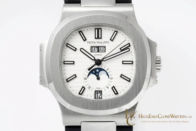 Patek Philippe Nautilus 5726 white patterned dial super clone watch