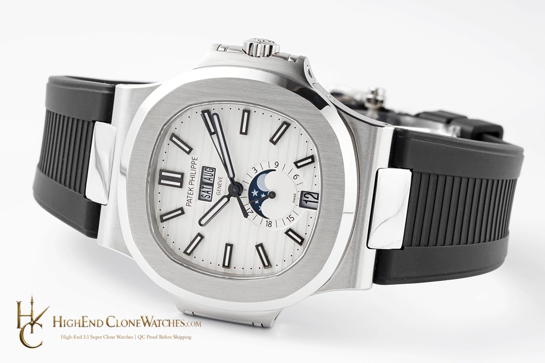 Patek Philippe Nautilus Annual Calendar 5726 bracelet or strap fit super clone watch