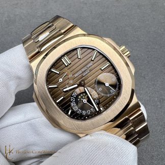 Patek Philippe Nautilus Moon Phase 18K Rose Gold 5712 Brown Dial New Buckle product view super clone watch