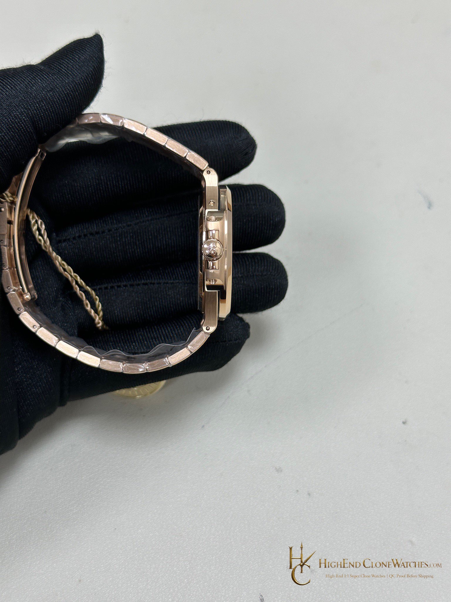 Patek Philippe Nautilus Moon Phase 18K Rose Gold 5712 Grey Dial New Clasp product view super clone watch