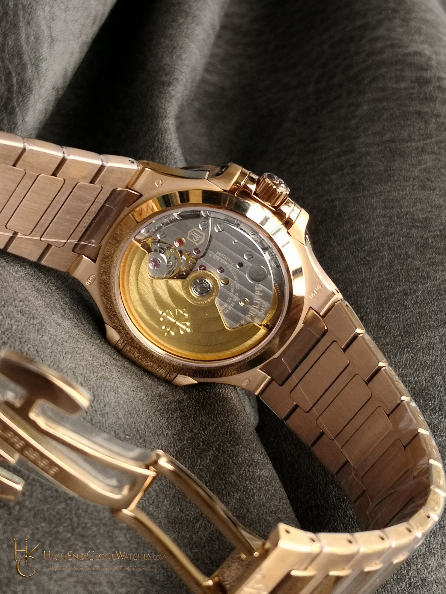 Patek Philippe Nautilus Rose Gold 7118/1300R-001 35.2mm product view super clone watch