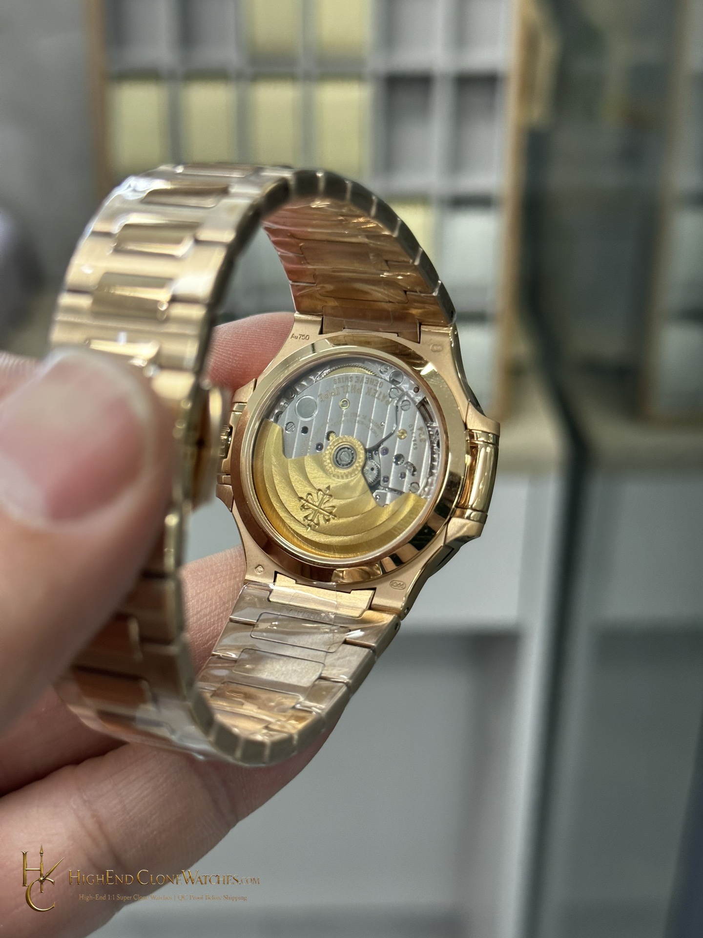 Patek Philippe Nautilus Rose Gold 7118/1R-001 35.2mm product view super clone watch