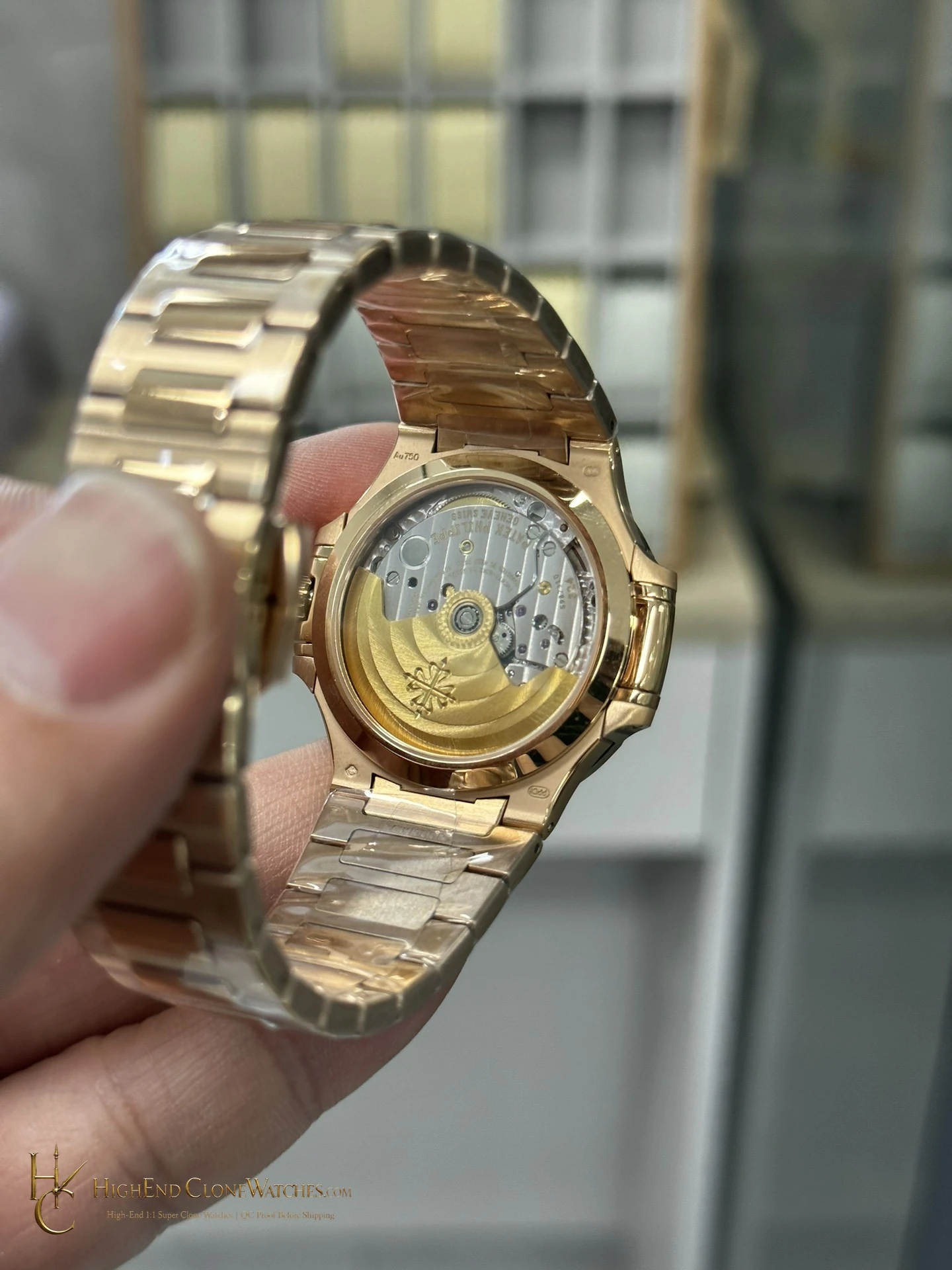 Patek Philippe Nautilus Rose Gold 7118/1R-001 35.2mm product view super clone watch - product view 5