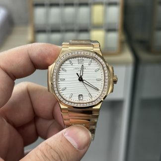 Patek Philippe Nautilus Rose Gold White Dial 7118/1200R-001 35.2mm product view super clone watch