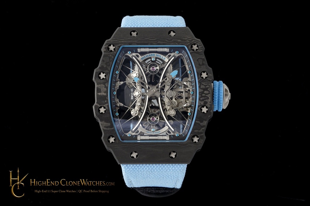 Richard Mille RM 53-01 front view super clone watch