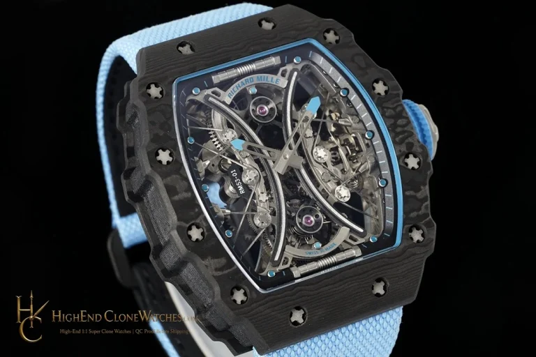 Richard Mille RM 53-01 angled dial view super clone watch